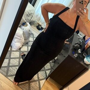 Lulus Glamorous Dedication Black Sleeveless Column Maxi Dress